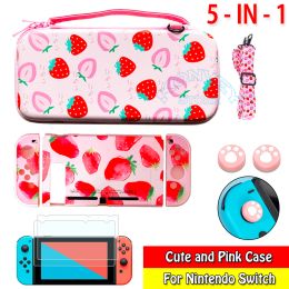 Bags For Nintend Switch Pink Cute Case Cover NS Travel Storage Bag EVA Hard Protect Pouch&PC Hard Shell for Nintendo Switch Console