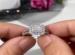 Classic Engagement Ring Design AAA White Cubic Zircon Female Women Wedding Band CZ Rings Jewelry7197779