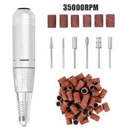 Drills Professional Electric Nail Drill Machine 35000/30000/250000 RPM Manicure Pedicure Machine With Nail Drill Nail File Equipment