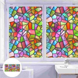 Window Stickers Stained Glass Windows Static Sticker Adhesive-free Frosted Film Decal Indoor Privacy Protection