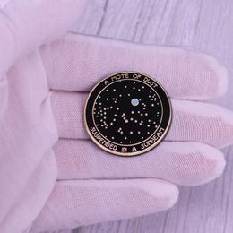 universe science fiction enamel pin childhood game movie film quotes brooch badge Cute Anime Movies Games Hard Enamel Pins