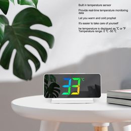LED Digital Alarm Clock,Large Number,Bold Digit,Snooze,Adjustable Volume,Easy Operation,For Bedroom