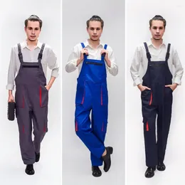 Men's Pants Adjustable Shoulder Straps Pockets Jumpsuit Strap Work Bib Overalls With Multi-pocket For Men Repairman