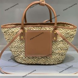 Women's luxury designer bag handbag Summer Lafite Grass Vegetable Basket Woven Bag Handheld One Shoulder Crossbody bag Street Vacation Tourism Fashion tote bag