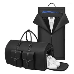 Storage Bags Folding Suit Bag Men Large Capacity Portable Travel Luggage Business Trip Handbag Scratch/Splash Proof Messenger