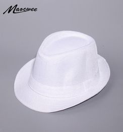 Wide Brim Hats Spring And Summer White Jazz Outdoor Hat Panama Women Men Ladies Fedoras Top For 20212469493