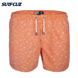 SURFCUZ Mens Quick Dry Swimwear Fashion Swim Trunks Beach Board Shorts Mens Running Sports Surffing Swimsuits240408