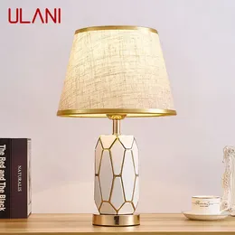 Table Lamps ULANI Contemporary Ceramics Lamp LED Creative Fashion Dimming Desk Light For Home Living Room Bedroom Bedside