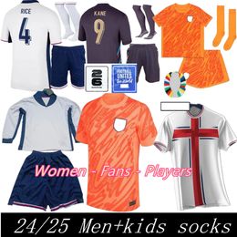 2024 euro 24 25 football shirt BELLINGHAM Soccer Jerseys PICKFORD ENGLAND RASHFORD STERLING GREALISH National Team KANE Football Shirt Mne Women Kit Kids set Kit