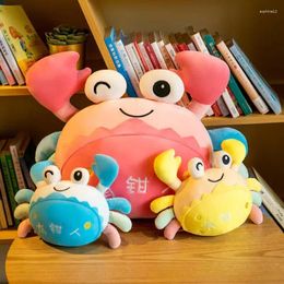 Pillow 50cm Down Cotton Stuffed Colorful Crab Plush Underwater Animal Cute Little Plushie Chair Sofa Decor Toy Throw Girl Gift