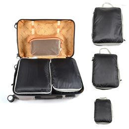 Storage Bags 3pcs/set Foldable Travel Bag Luggage Suitcase Compression Packing Organizer Waterproof Clothes Nylon Organization
