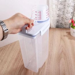 Storage Bottles Thick Portable Flour Rice Cylinder Pet Food Moisture-Proof Bean Box Barrel Jar