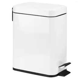Kitchen Storage Household Garbage Can Stainless Steel Pedal Rubbish Bin 5L Step Trash Bathroom For Home Office