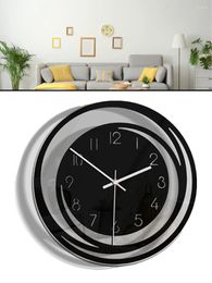 Wall Clocks Non Ticking Silent Acrylic Modern Clock Battery Operated Home Living Room Decoration Warming Holiday Party Gift