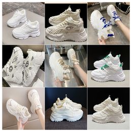 2024 new top Luxury Thick soled mesh small black white pink shoe men women casual and breathable internally elevated sports shoes
