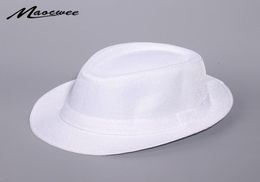 Wide Brim Hats Spring And Summer White Jazz Outdoor Hat Panama Women Men Ladies Fedoras Top For 20219048222