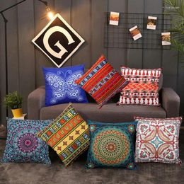 Pillow Retro Bohemian Throw Pillowcase Ethnic Style American Gemetric Printed Covers Sofa Home Decor 45x45cm