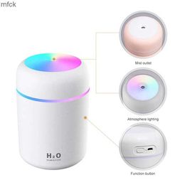Humidifiers Mini LED Light Cool Mist Fogger Humidificador USB Rechargeable Air Aroma Oil Diffuser Car Humidifiers