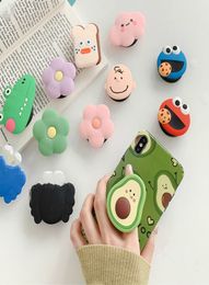 NEW Cartoon Round Universal Mobile Phone Ring Holder Airbag Gasbag fold Stand Bracket Mount For iPhone XR Samsung Huawei Xiaomi R9947151