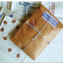 Gift Wrap 10PCS Retro Kraft Paper Envelope Scrapbooking Classical Vintage European Style Craft Wedding