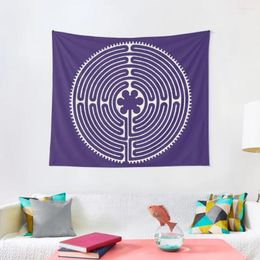 Tapestries Sacred Geometry Symbol - Chartres Labyrinth 4 Tapestry Christmas Decorations For Home 2024