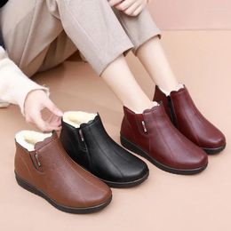 Boots Winter Women Fashion Warm Ankle Soft Bottom Comfortable Short Boot Thicked Snow Woman Shoes