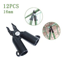 Bracket Plant Clip Support Vegetable 11/16/20mm Yard 12pcs Black Cage Climbing Connector Fixing Garden Durable