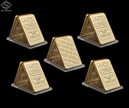 5PCS UK London Replica Fine Gold 999 1 Ounce Troy Johnson Matthey Craft Assayer Refiners BarCoin Collectible4506460