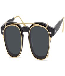 Brand Men Sunglasses Clipon Polarised Grey Dark Green Lens Sunglasses Eyeglass Frames Women Acetate Eyewear Optical Glasses Frame2482225