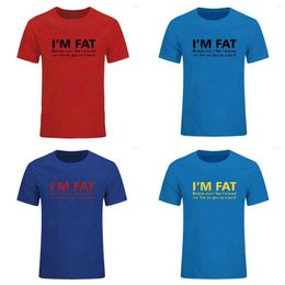 Mens T Shirts Im Fat Because- Funny Your Mother Offensive Banter Joke Biscuit Top Summer Cotton Men Short Sleeve 2023 sm