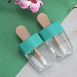Storage Bottles 5Pcs 8ml Refillable Popsicle Shape Empty Lip Gloss Tube Lipstick Cosmetic Containers Makeup Accessories