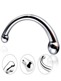 Massage Stainless Steel G Spot Wand Massage Stick Pure Metal Penis PSpot Stimulator Anal Plug Dildo Women Men Sex Toy Hollow Butt4417124