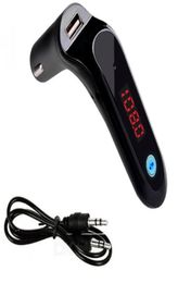 Car S7 Bluetooth MP3 FM Transmitter Adapter USB Charger Kit AUX Hands Cigarette Lighter with Folded Package6705354