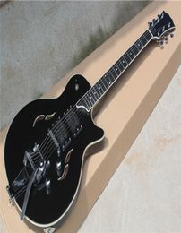 T3 large rocker hollow electric guitar black body double open pickup2429726