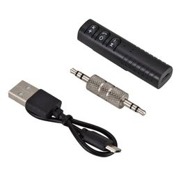 new 2024 Handsfree Bluetooth Car Kit Auto 3.5mm Jack Bluetooth Wireless Music MP3 Audio Adapter Receiver for Headphonefor Wireless Audio for