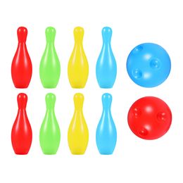 Bowling Ball Toys Sports Outdoor Indoor Activity Parent-Child Interactive Fun Sports Bowling Game Toys For Kids Gift