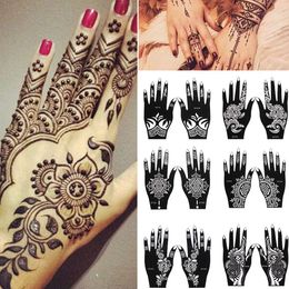 Cool Wedding Tool Temporary Tattoo India Flower Tattoo Stencil Henna Stencil Body Art Sticker Template