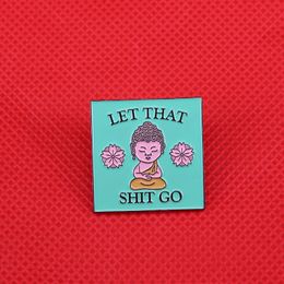 let that go movie film quotes badge Cute Anime Movies Games Hard Enamel Pins Collect Cartoon Brooch Backpack Hat Bag Collar Lapel Badges