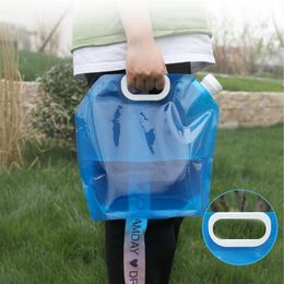 5/10L Collapsible Water Container Outdoor Folding Water Bag Car Water Carrier Container Outdoor Folding Water Storage Carrier