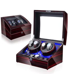 Watch Boxes Cases Light Led Automatic Orbit Mabuchi Luxury Engine Winder Box Rotating May Contain Four Hanical Clos And 6 Quartz3563411