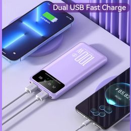 20000mAh Power Bank 100W Dual Port Super Fast Charging Portable EXternal Battery Charger For iPhone Xiaomi Huawei Samsung