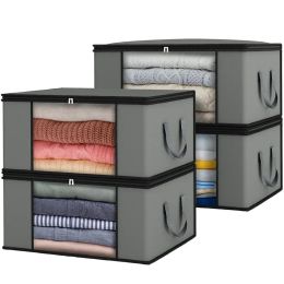 1PCS Clothes Storage Bags Upgraded Foldable Fabric Storage Bags Storage Containers For Organizing Bedroom