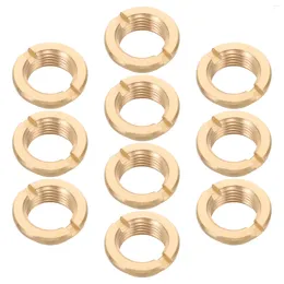 Clocks Accessories 10 Pcs Quartz Clock Mechanism Part Replacement Nuts Sweep Movement Metal Parts