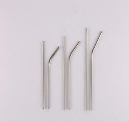Mini Short Stainless Steel Straws Reusable Drinking Straw Bent Straight Metal Straw 146160180mm ZC02658623743