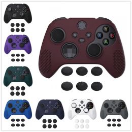 Cases PlayVital 3D Studded Edition Antislip Silicone Soft Rubber Case Protector with 6 Thumb Grip Caps for Xbox Series S Controller