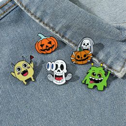 halloween horror pumkin brooch Cute Anime Movies Games Hard Enamel Pins Collect Cartoon Brooch Backpack Hat Bag Collar Lapel Badges