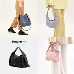 Songmont Bag Bucket Luna Bags Designer Underarm Hobo Shoulder Luxury Large Totes Half Moon Leather Purse Mini Clutch Shopping Basket CrossBody Song Handbag 4367655