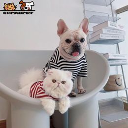 Dog Apparel Suprepet Striped Cotton Clothes Durable Clothing Comfortable For Puppy Cute Dogs Fashion Pet Accessories Suppleir Allseasons