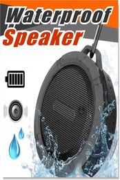 2018 Waterproof Bluetooth Speaker Shower Speaker C6 with Strong Driver Long Battery Life and Mic and Removable Suction Cup in Reta1826863