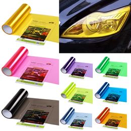 Gloss Transparent Vinyl Automotive Headlight Film 30x60cm Self Adhesive Car Film PVC Headlight Taillight Wrap Cover Film